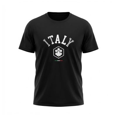 MEN LUMBERJACK TEE ITALY BIG LOGO BLACK